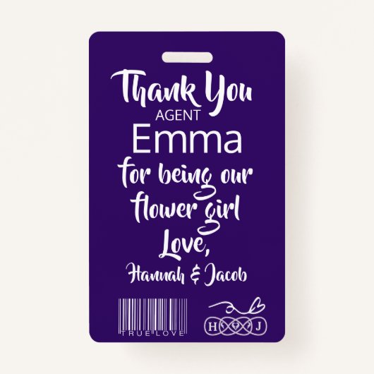 花弁パトロールフラワーガールバッジ バッジ (裏面)