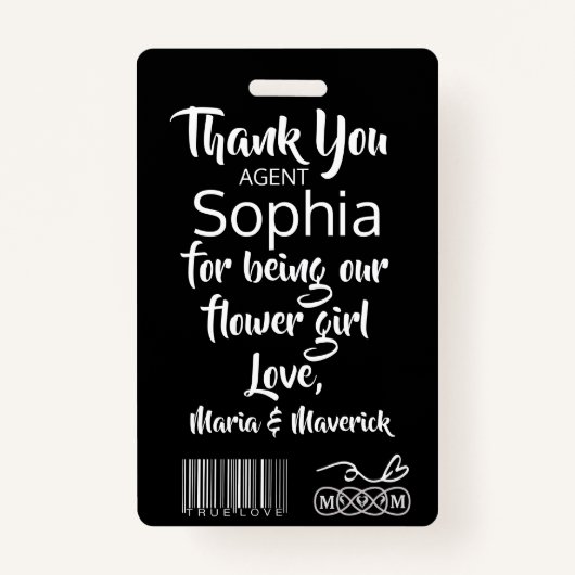 花弁パトロールフラワーガールバッジ バッジ (裏面)