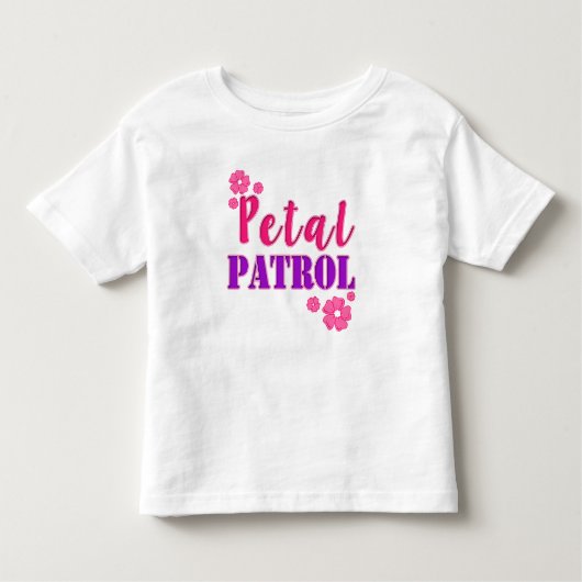 花弁パトロールフラワーガール幼児用シャツ トドラーTシャツ (正面)