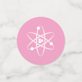 花弁ピンクテーブルの魅力的な紙吹雪 コンフェッティ (スモール正面)