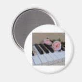 花弁ピンク鍵 マグネット (正面/裏面)