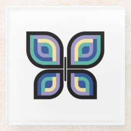 花弁プリズムバタフライ ガラスコースター