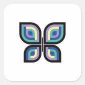 花弁プリズムバタフライ スクエアシール (正面)