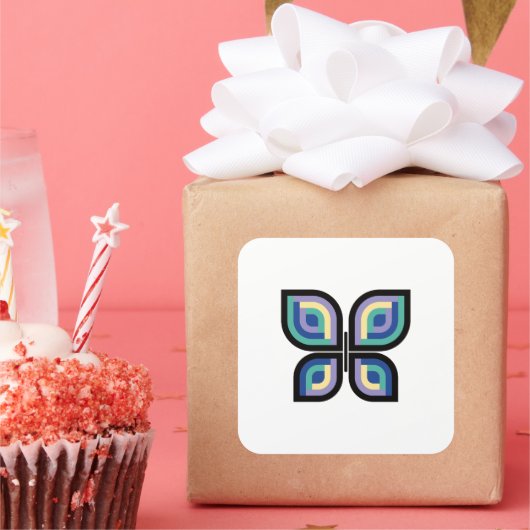 花弁プリズムバタフライ スクエアシール (パーティー)