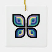 花弁プリズムバタフライ セラミックオーナメント (正面)