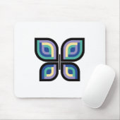 花弁プリズムバタフライ マウスパッド (マウス)