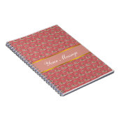 花弁ペイズリー模様 ノートブック (右側)