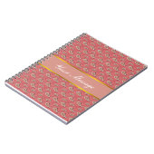 花弁ペイズリー模様 ノートブック (左側)