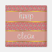 花弁ペイズリー模様 マグネット (正面)