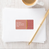 花弁ペイズリー模様 ラベル (インサイチュ)