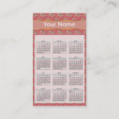 花弁ペイズリー模様 名刺 (裏面)