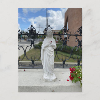 花弁付きハートマリア ポストカード