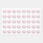 花弁付きベビーガールピンク《キリスト教》洗礼式や命名式紙 ラッピングペーパーシート (正面3)