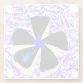 花弁双輪フラワーサンダー_コーブ ガラスコースター (裏面)