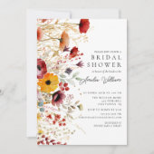 花弁完成ブライダルシャワー招待 招待状 (正面)