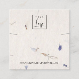 花弁手作り紙ネックレスブレスレットディスプレイ スクエア名刺