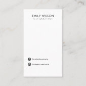 花弁手作り紙ネックレスブレスレットディスプレイ 名刺 (裏面)