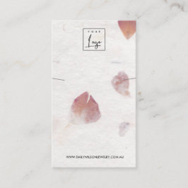 花弁手作り紙ネックレスブレスレットディスプレイ 名刺