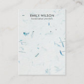 花弁手作り紙ロングネックレスイヤリングディスプレイ 名刺 (正面)