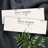 花弁手製紙スタッドイヤリングディスプレイ スキニー名刺