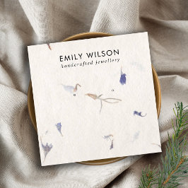 花弁手製紙スタッドイヤリングディスプレイ スクエア名刺