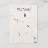 花弁手製紙スタッドイヤリングディスプレイ 名刺 (正面)