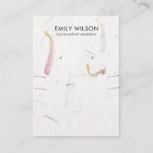 花弁手製紙ネックレスイヤリングディスプレイ