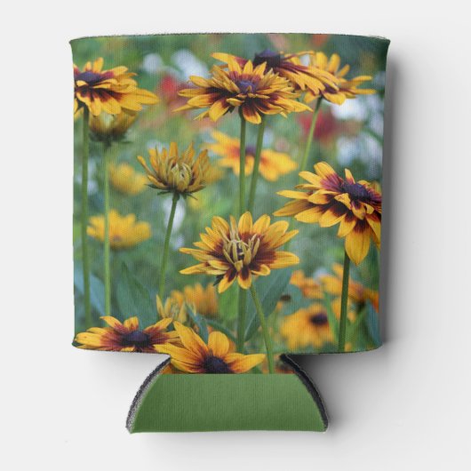 花弁数々のグロリオサデイジー 缶クーラー (正面)