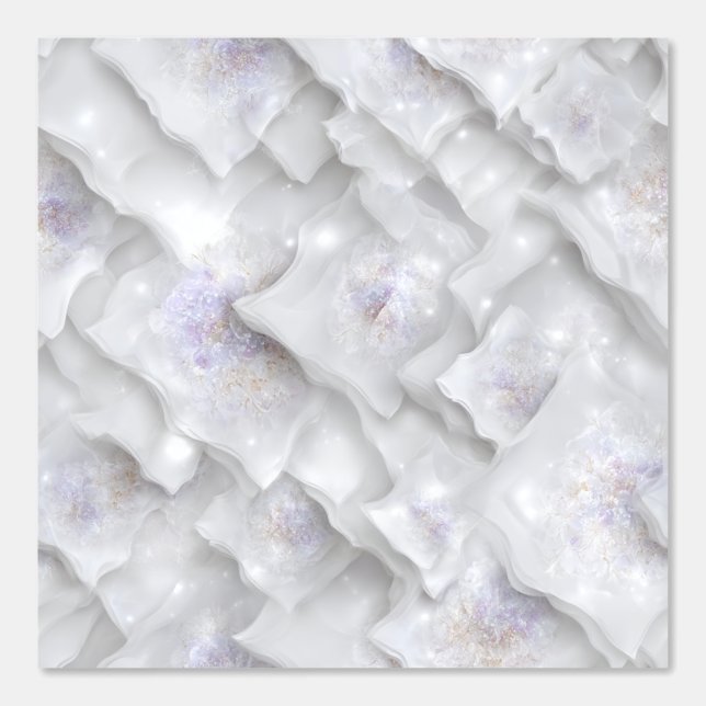 花弁白熱［赤熱］光を放つカスケード抽象芸術 壁紙 (正面)