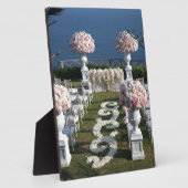 花弁結婚の通路ランナー–20 フォトプラーク (側面)