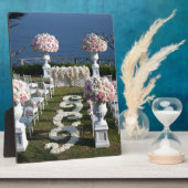 花弁結婚の通路ランナー–20 フォトプラーク (側面)