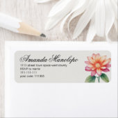 花弁花絵画戻り標識 ラベル (インサイチュ)