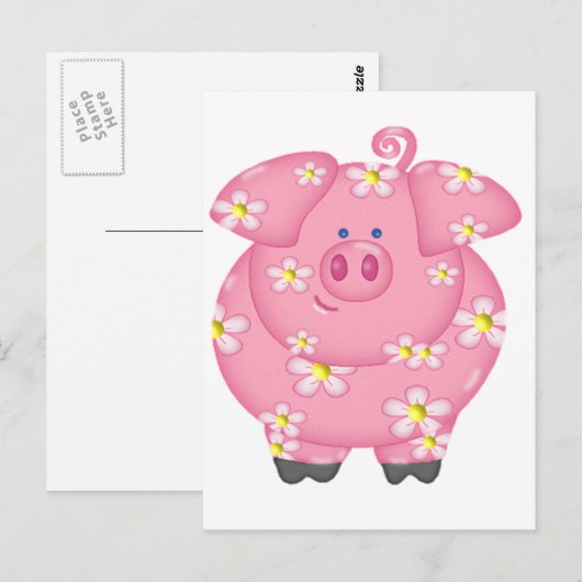 花弁豚 ポストカード (正面/裏面)