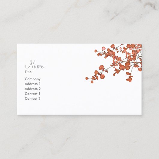 花弁離れ～名刺 名刺 (正面)