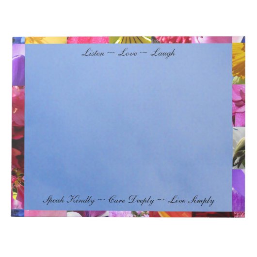 花引用文メモ帳 ノートパッド (正面)