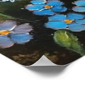 花形油彩画 ポスター (角)