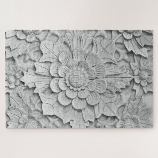 花彫刻パズル ジグソーパズル (横)