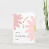 花従業員スタッフハッピーリタイアメントカード 招待状 (正面)