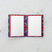 花得デイジーバラお洒落 カード (内部)