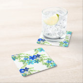 花忘れのない青 スクエアペーパーコースター (インサイチュ)