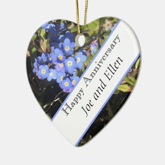 花忘れ咲結婚命日 セラミックオーナメント (左)