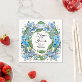 花忘れ葬ではなく青 スタンダードカクテルナプキン (インサイチュ)