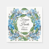 花忘れ葬ではなく青 スタンダードカクテルナプキン (正面)