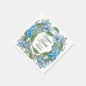 花忘れ葬ではなく青 スタンダードカクテルナプキン (角)