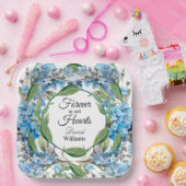 花忘れ葬ではなく青 ペーパープレート (パーティー)