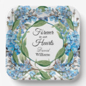 花忘れ葬ではなく青 ペーパープレート (正面)