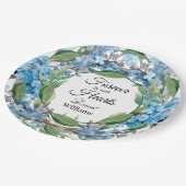 花忘れ葬ではなく青 ペーパープレート (アングル)