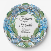 花忘れ葬ではなく青 ペーパープレート (正面)