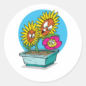 花怒のシール ラウンドシール (正面)