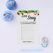 花恋ソングシャワーゲームカードフライヤー チラシ (シングル)